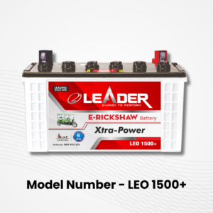 Leader E rickshaw Battery LEO 1500+ | 6 Month Warranty