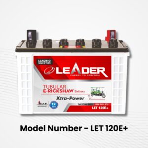 Leader E rickshaw Battery LET120E+ | 12 Month Warranty