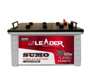 Leader LDJST-18500 | Short Tubular | Inverter Battery | Warranty 60 (30+30*) Months for Home & Office