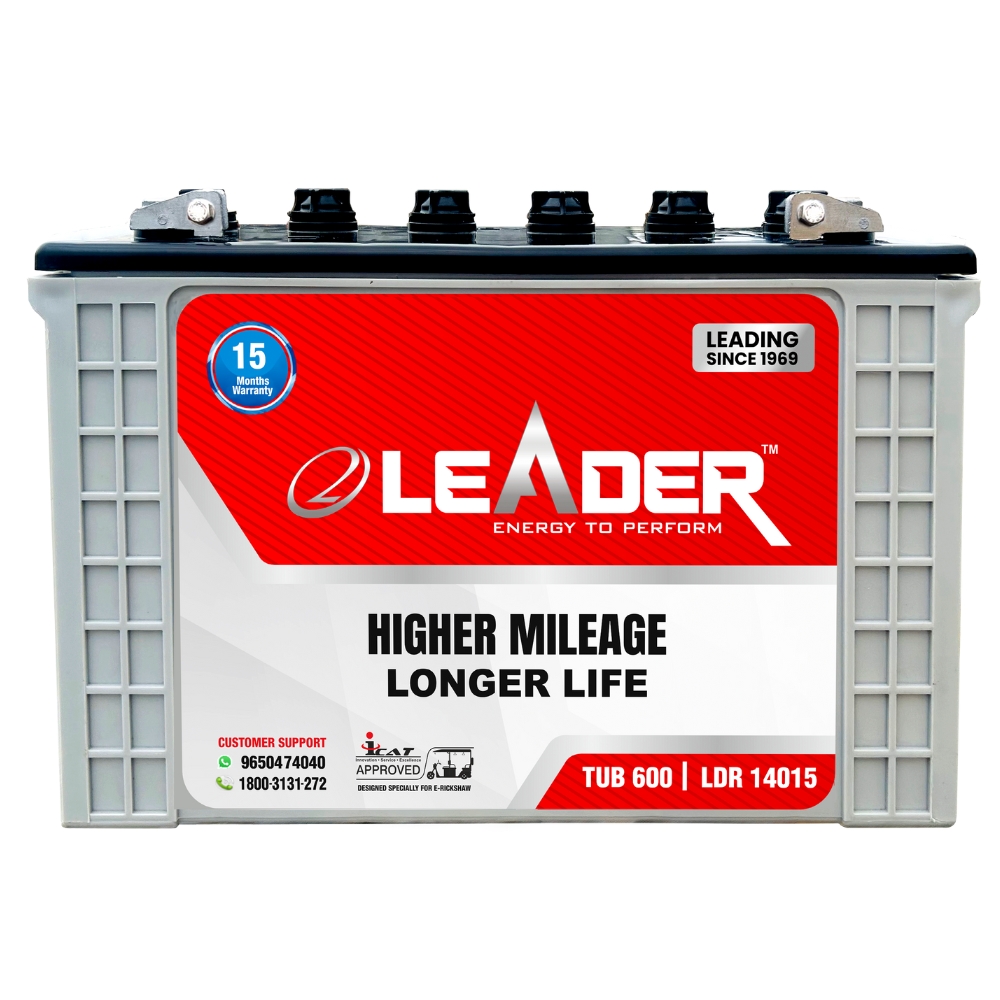 Leader TUB 600 LDR 14015 e-rickshaw Battery