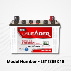 Leader E rickshaw Battery LET 135 EX15 | 15 Month Warranty