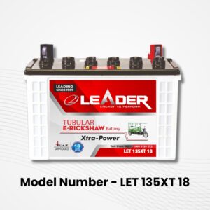 Leader E rickshaw Battery LET 135 XT18 | 18 Month Warranty