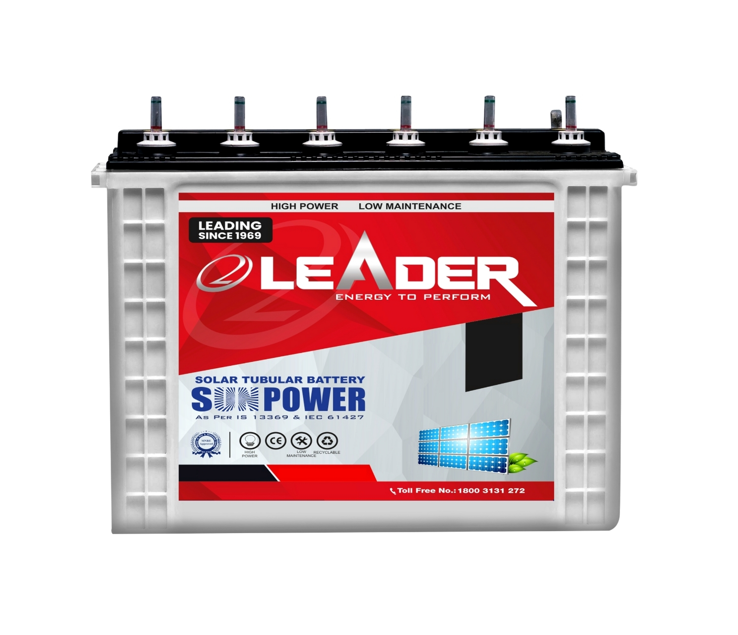 Leader Solar LS-2036  Battery | 20 AH & Warranty : 24M+ 24M*(Pro-Rata)