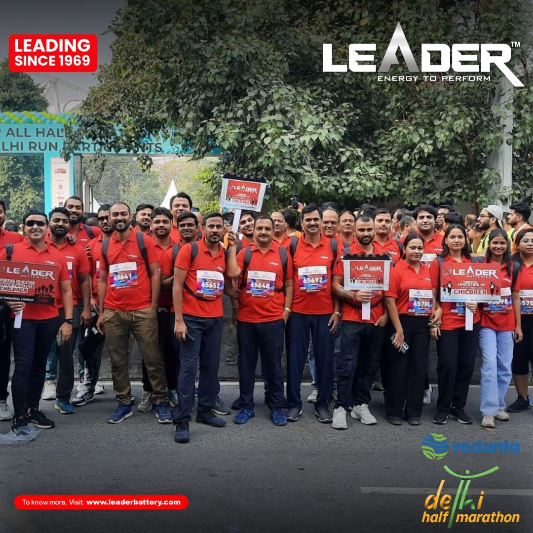 Leader Battery Participated in Delhi Half Marathon