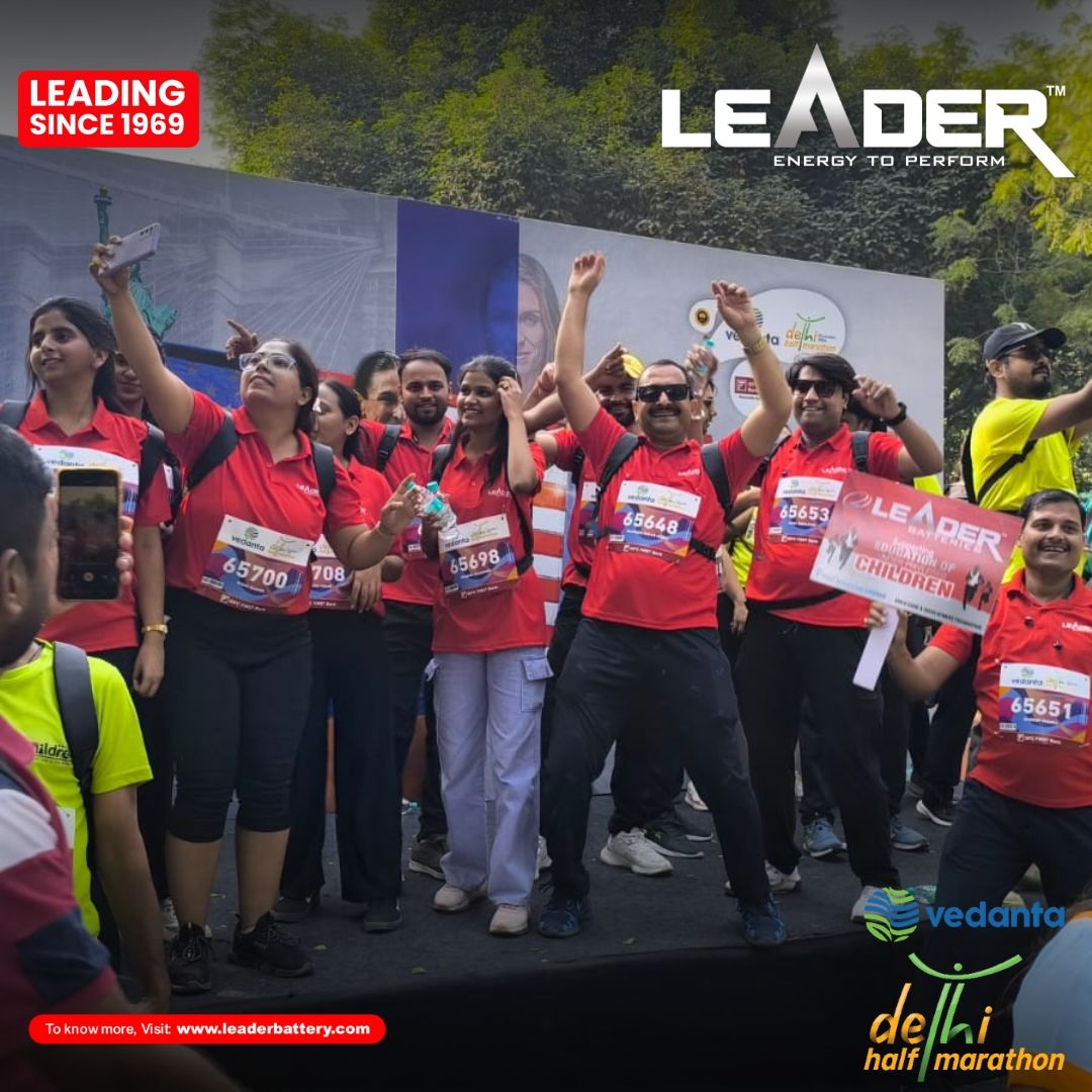 Leader Battery Participated in Delhi Half Marathon7