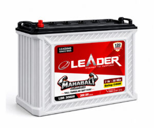 Leader LDR-30000 | Tall Tubular | 300Ah Inverter Battery | Warranty: 120 months* Total {60 months (flat) +60 months (pro-rata)} for Home & Office use